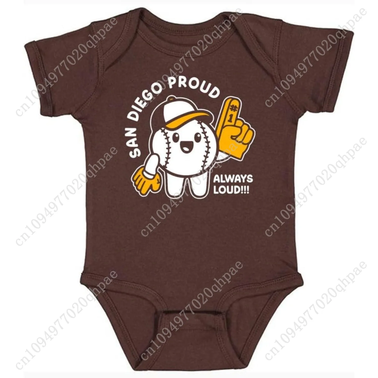 

Hometown Proud, Always Loud Kid's Baby Bodysuit for Baseball Fans