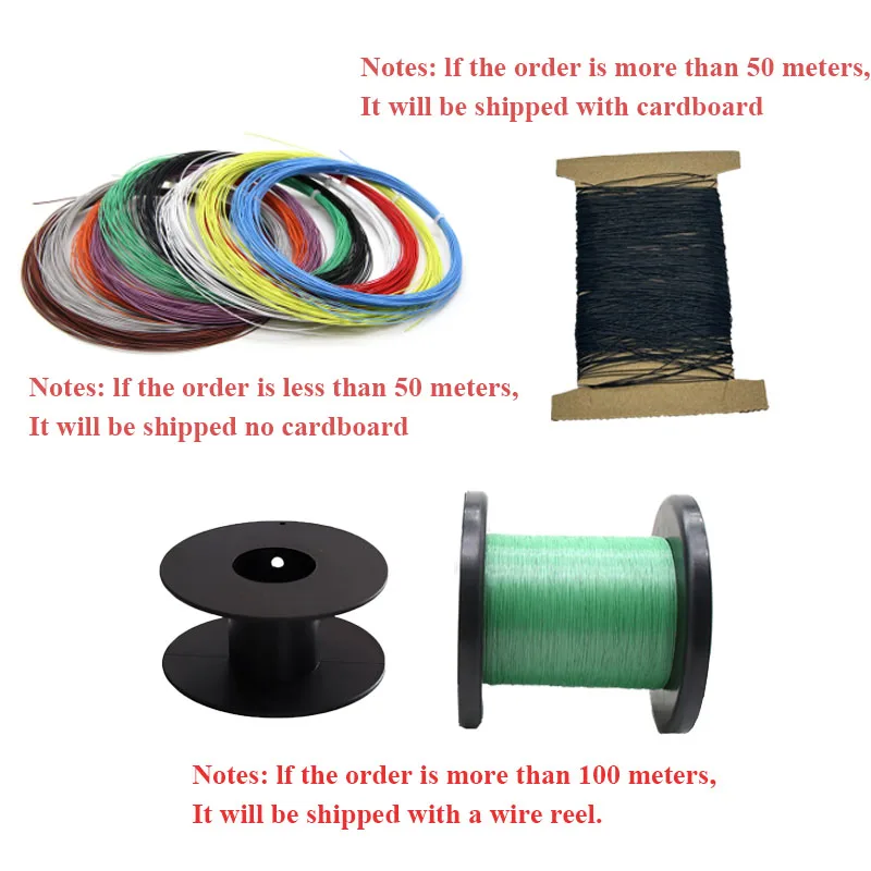 10M UL10064 FEP Wire Ultra Fine (No scroll) 40/36/34/32/30/28/26 AWG PTFE Plastic Solder High Conductivity Copper Line