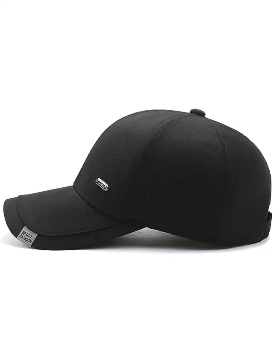 Einfarbige Baseballkappe, Unisex, genähtes Design, Trucker-Mütze, modischer, lässiger, einfacher Sonnenhut, geeignet als Geschenk für Papa/Mama – Detail 7