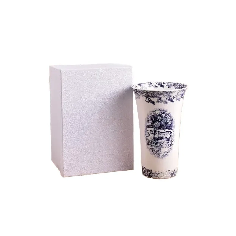 

bone china vase, living room entrance ornament, study desktop, living room, villa area model room