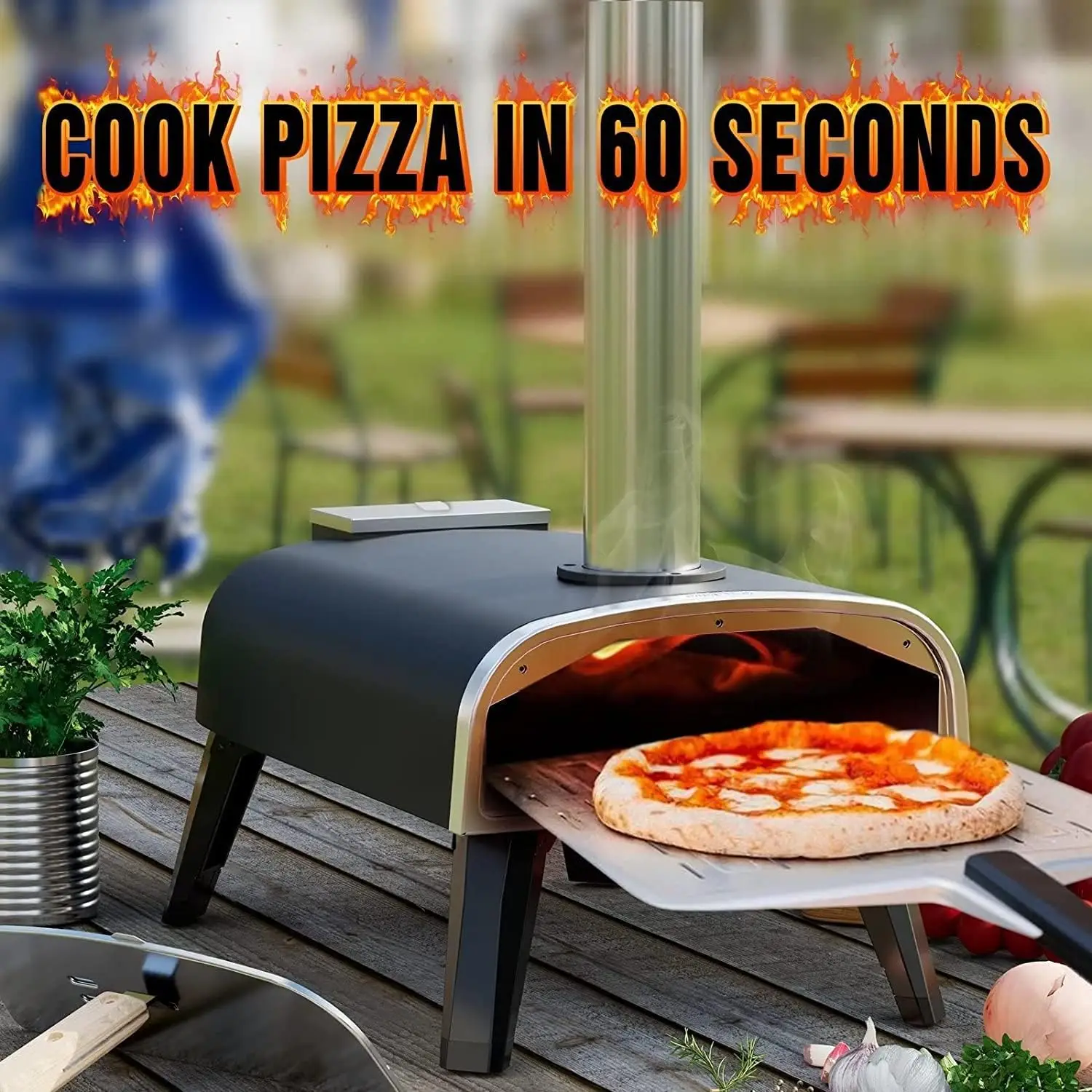 For Portable Pellet Pizza Oven Outdoor Wood Burning Pizza Oven Folding Leg Cover