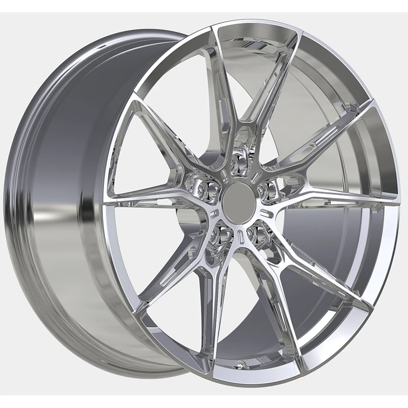 Custom Fully Refined Throwing 18-26 Inch Racing Car Wheels Deep Dish Forged 5*130 Rims With Polished Lip