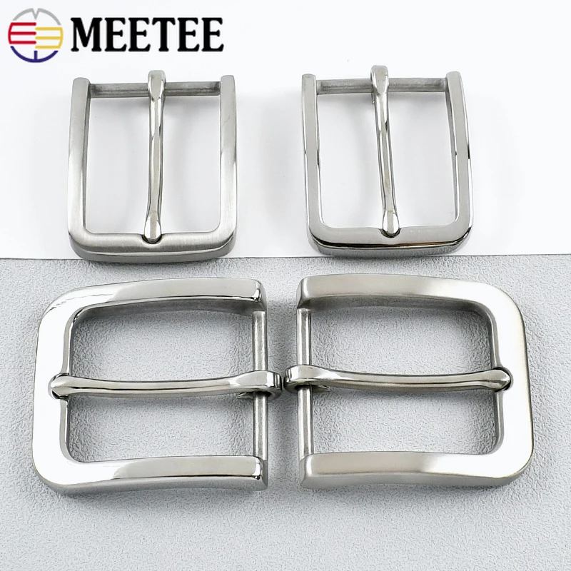 

35/40mm Stainless Steel Men Belt Buckle Jeans Clothes Waistband Head Grament Belts Decor Pin Buckles Leather Craft Accessories