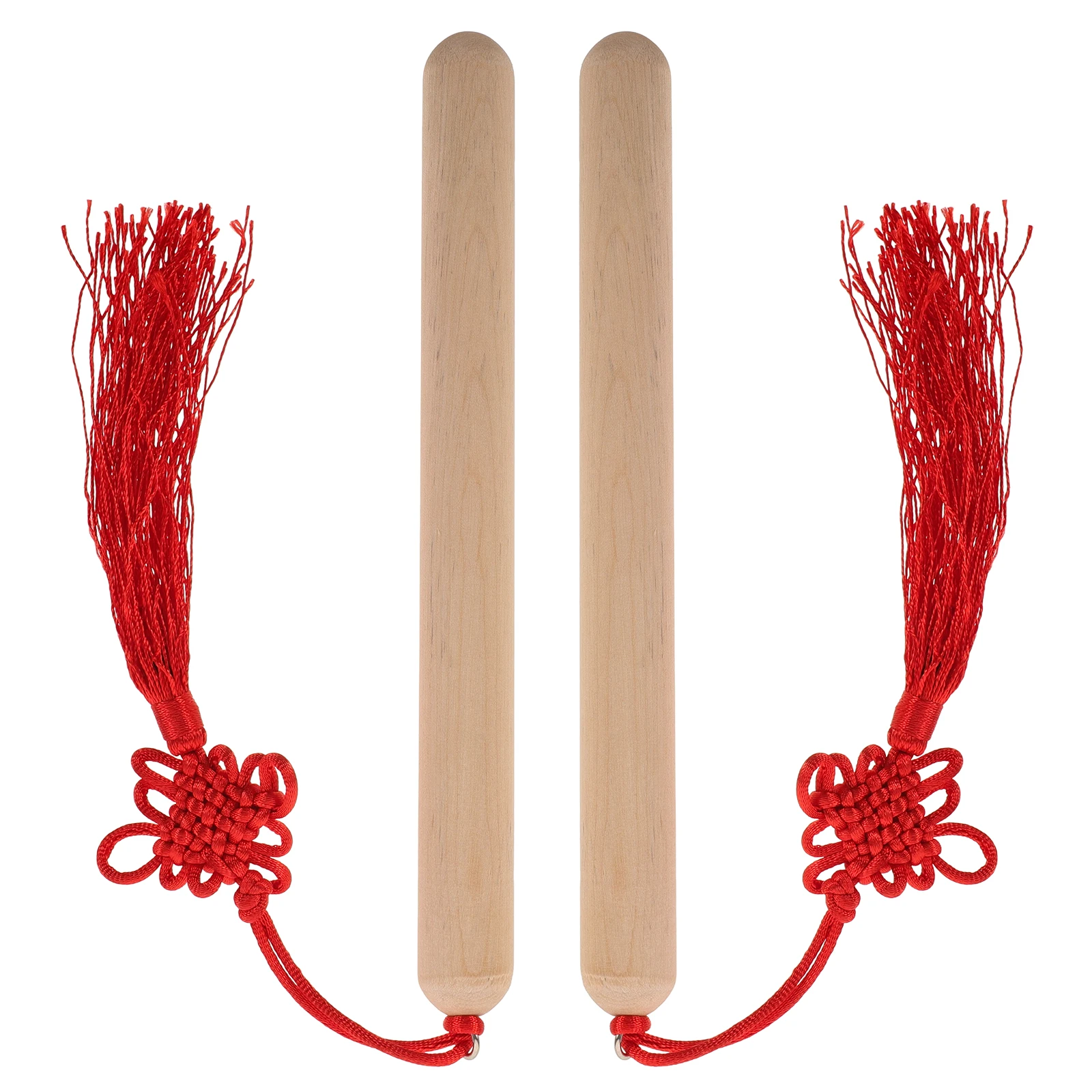 

2pcs Wooden Percussion Sticks Natural Hardwood Rhythm Beating Sticks For Kids Music Classroom Preschool Educational Lummi Claves