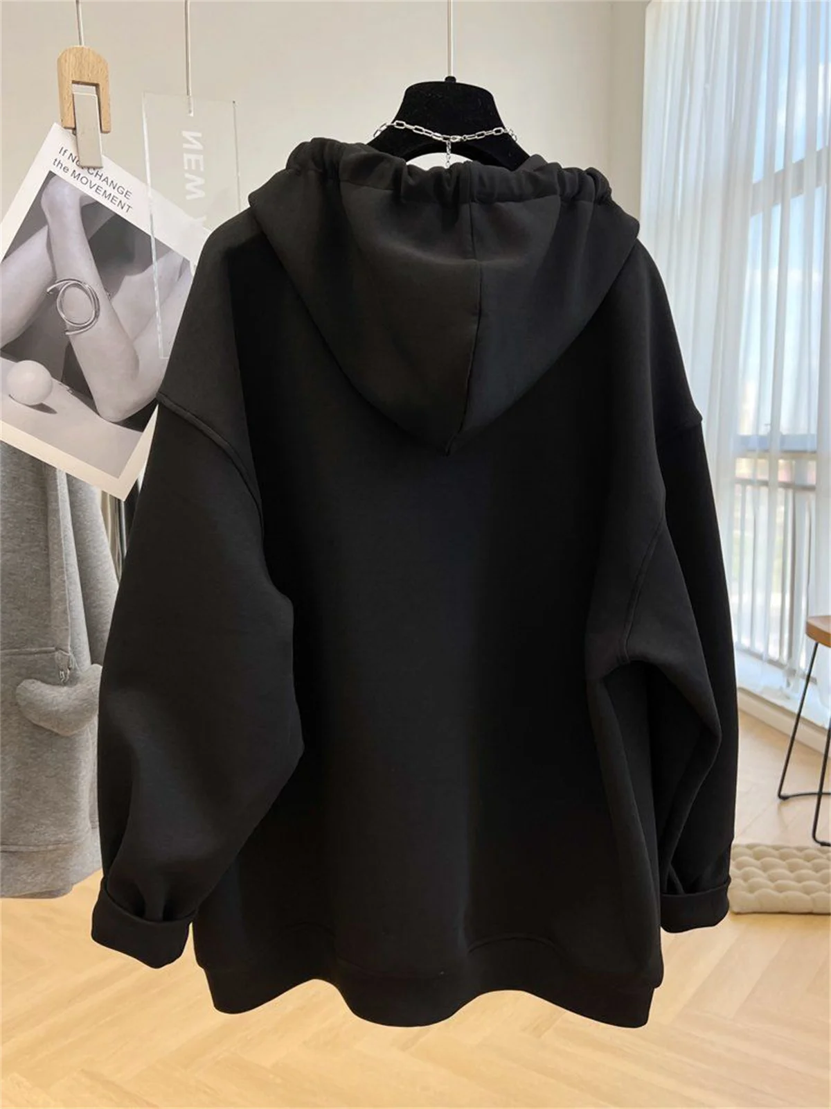 인기 있고 트렌디한 서양식 봄 가을 지퍼 후드 재킷 캐주얼하고 패셔너블한 루즈하고 클래식한 스포츠 탑