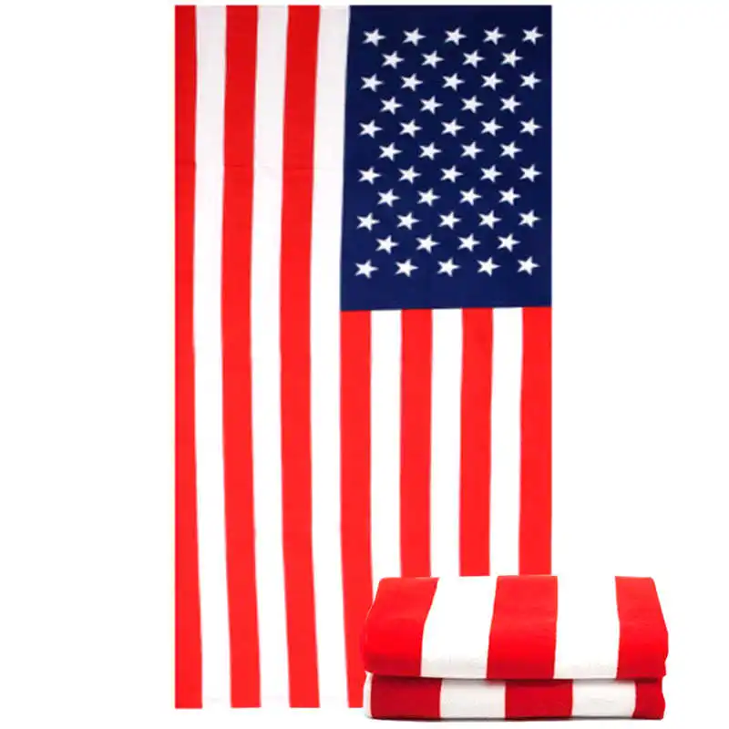 Quick Dry Microfiber Beach Towel USA Uinted States Flag 70x150cm Super Soft Absorbent Travel Sport Bath Towels For Adults