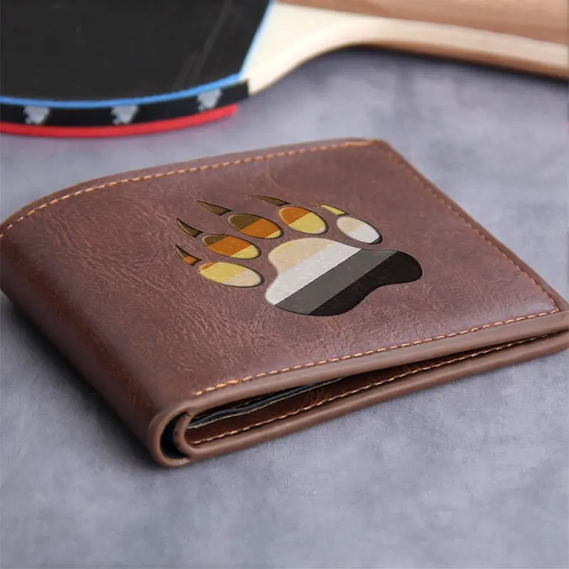 Portafoglio in pelle PU premium con design a zampa d'orso Stile minimalista per uomo e donna Leggero e durevole Accessorio di moda per uso quotidiano