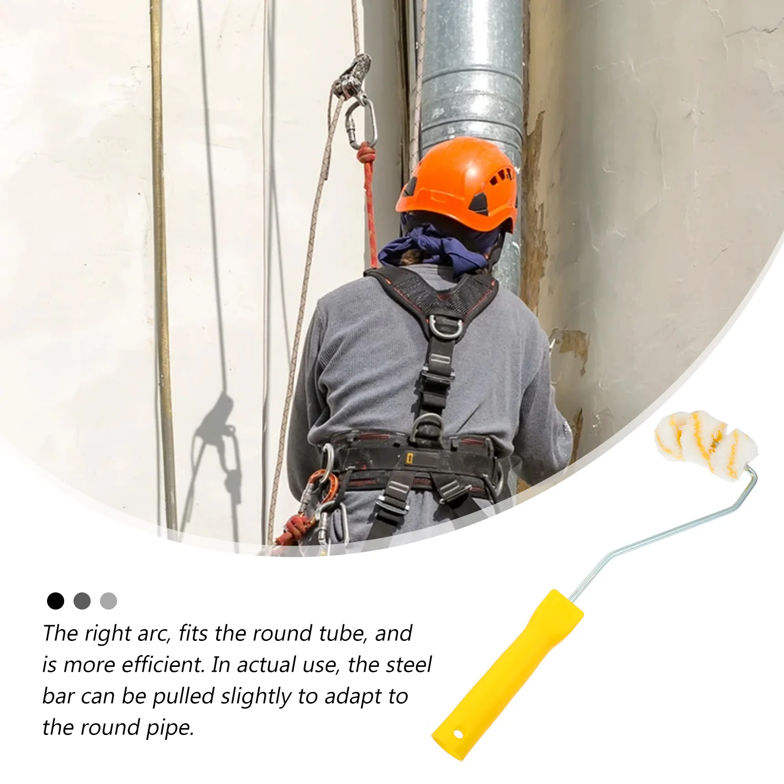 

Малярный валик, запасная кисть для художника, профессиональный многоцелевой валик для рисования труб, столбов, стальной стержень, изогнутые поверхности, покраска