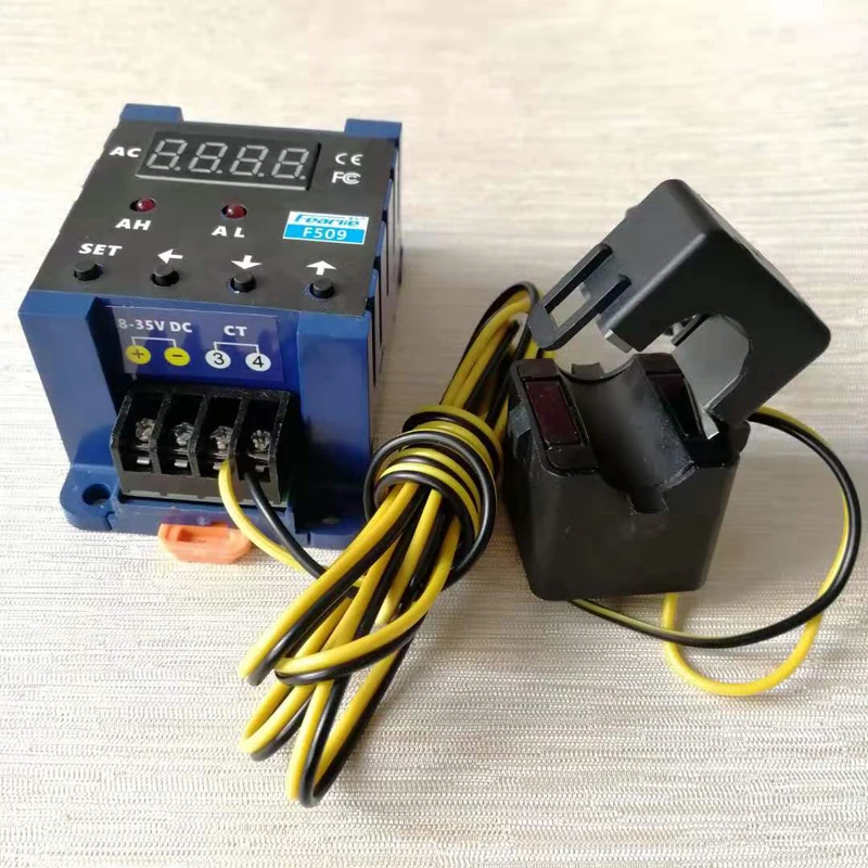 Open Type Current Transformer Inductive Switch Detection Digital Ammeter Upper and Lower Limit Alarm Overload Protection