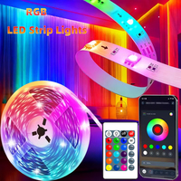 RGB Led Strip Lights  5m 10m 20m 30m Led Light APP Music Sync Flexible Ribbon Luces Led Tape for Room Party Decor TV Backlight