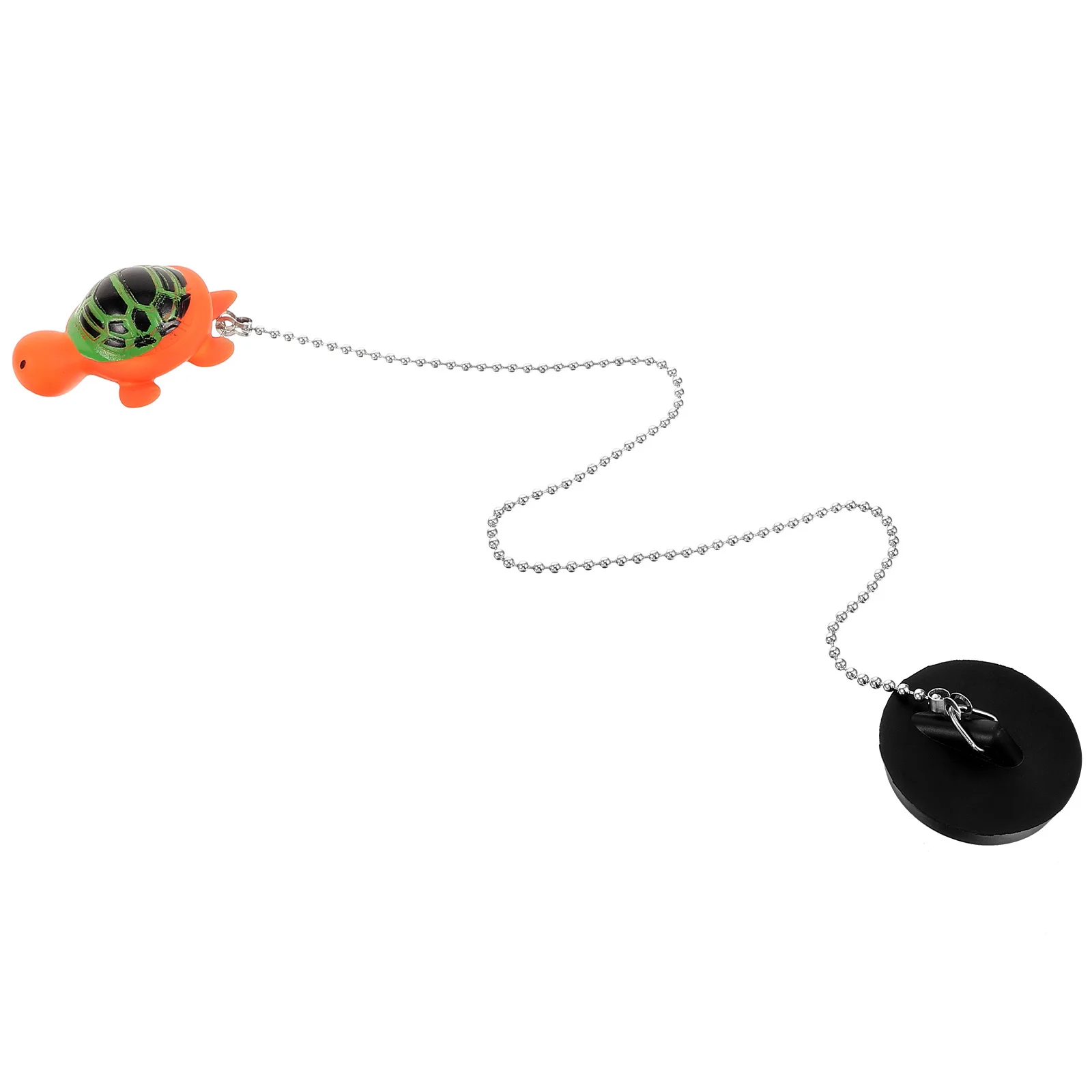

Cute Turtle Shaped Bathtub Stopper Rubber Drain Plug with Chain for Bath Tub All Types Bathroom Accessory Bathtub Plug