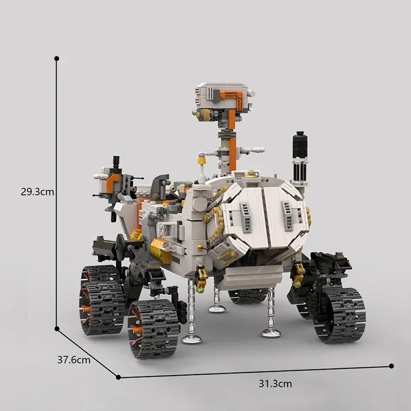 BuildMoc 2023 New Perseverance Mars Rover Building Blocks Set America Space Exploration Bricks Idea Toys Children Birthday Gifts