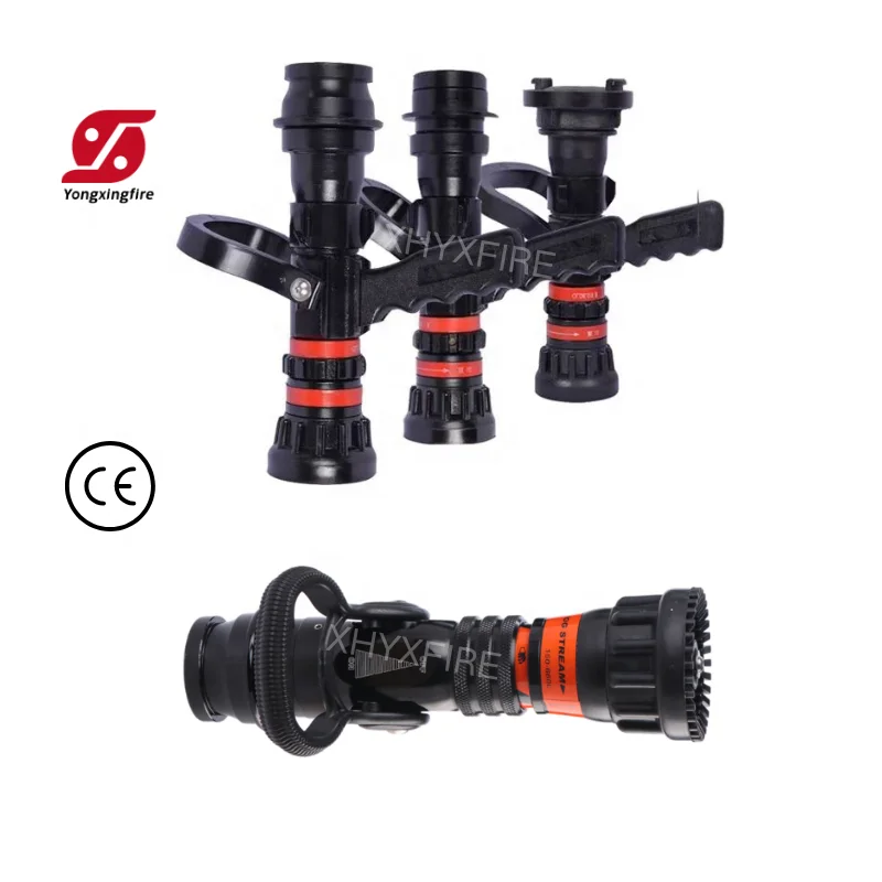 High Quality Aluminum Alloy Adjustable Pistol Grip Fire Nozzle 2-16bar Working Pressure Flexible Water Spray Nozzle