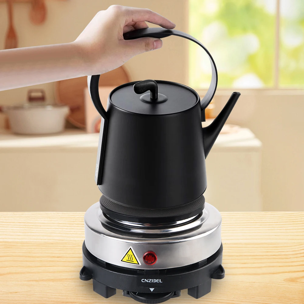 EU Plug Mini Electric Heater Stove Milk Water Coffee Heating Furnace KitchenAppliance Hot Cooker Plate 500W 220V Multifunctional