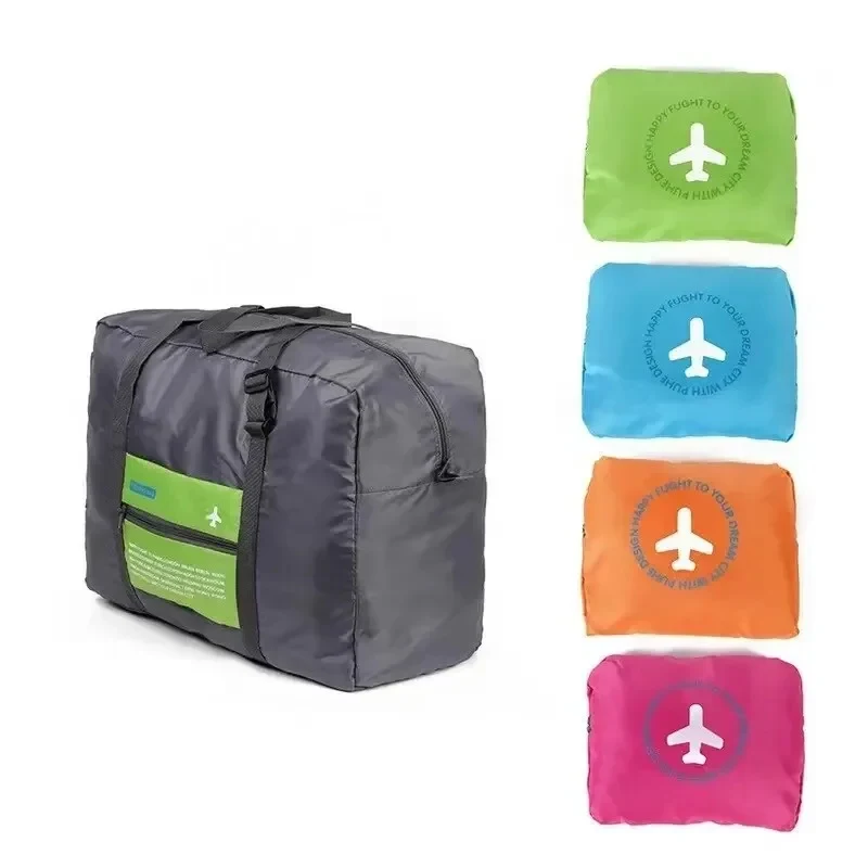 

New Fashion Foldable Travel Bag Waterproof Nylon Large Capacity Luggage Handbag for Men Women