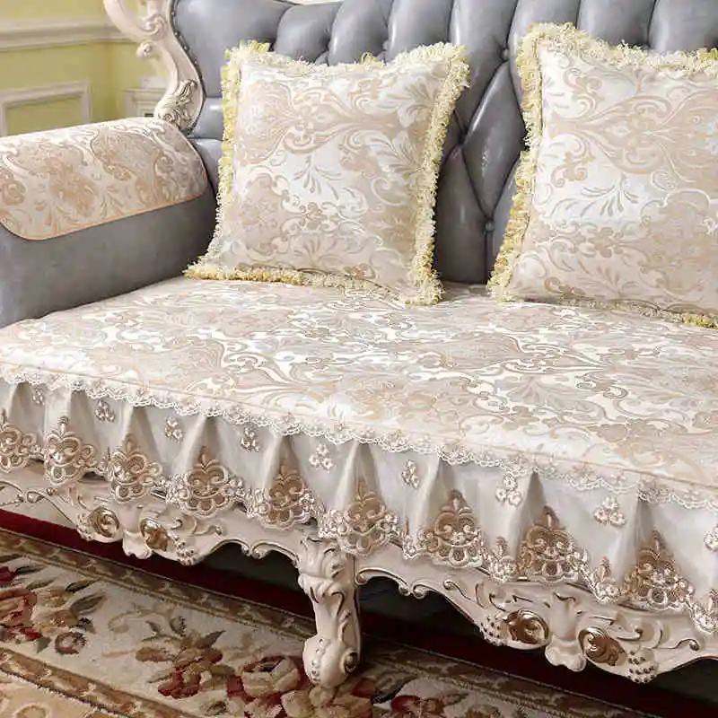 Modern Sofa Cover European Jacquard Sofa Cushion Four Seasons General Anti-slip Anti-wrinkle Slipcover Living Room Couch Decor