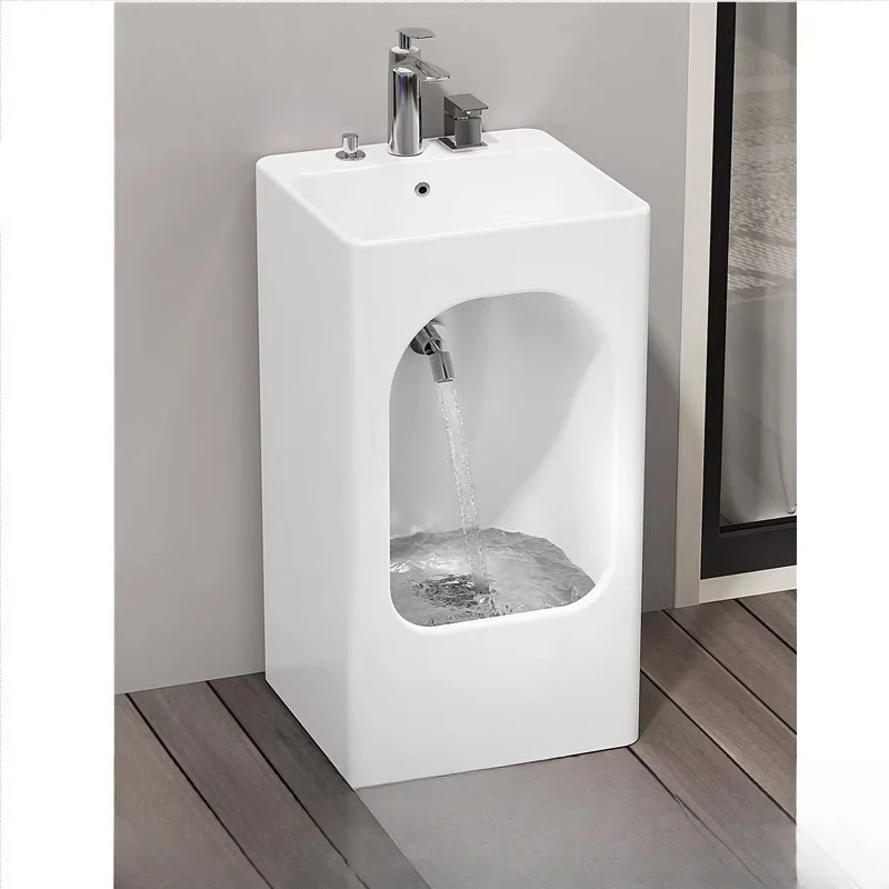 

Household mop pool integrated pillar basin, bathroom balcony floor-to-ceiling wash basin
