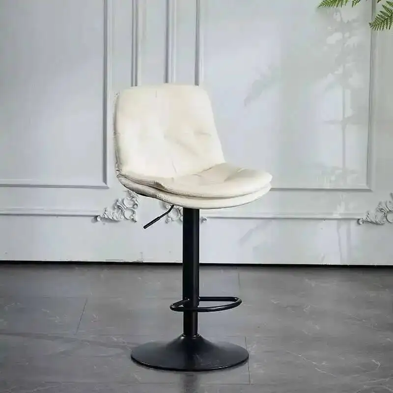 بار فاخر البراز عالية الحديثة مصمم قابل للتعديل المعادن مريحة مكافحة بار البراز المنزل المطبخ Barkruk صالون الأثاث #6