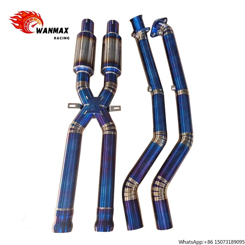 

Performance Titanium Valvetronic Exhaust Front Middle X Pipe for E90 E93 E92 M3 Exhaust