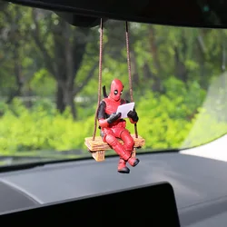 Disney Deadpool Anime Figur Auto Anhänger Ornamente Deadpool hängen Innendekoration Duft Zubehör Kinder Spielzeug Geschenke