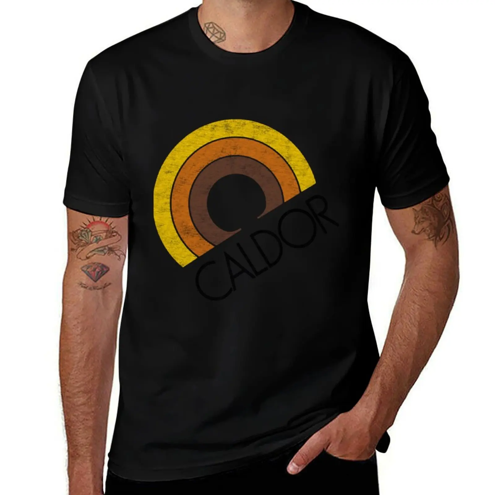 Caldor Department Store T-Shirt Basic Short Sleeve Cotton Blend T-Shirt
