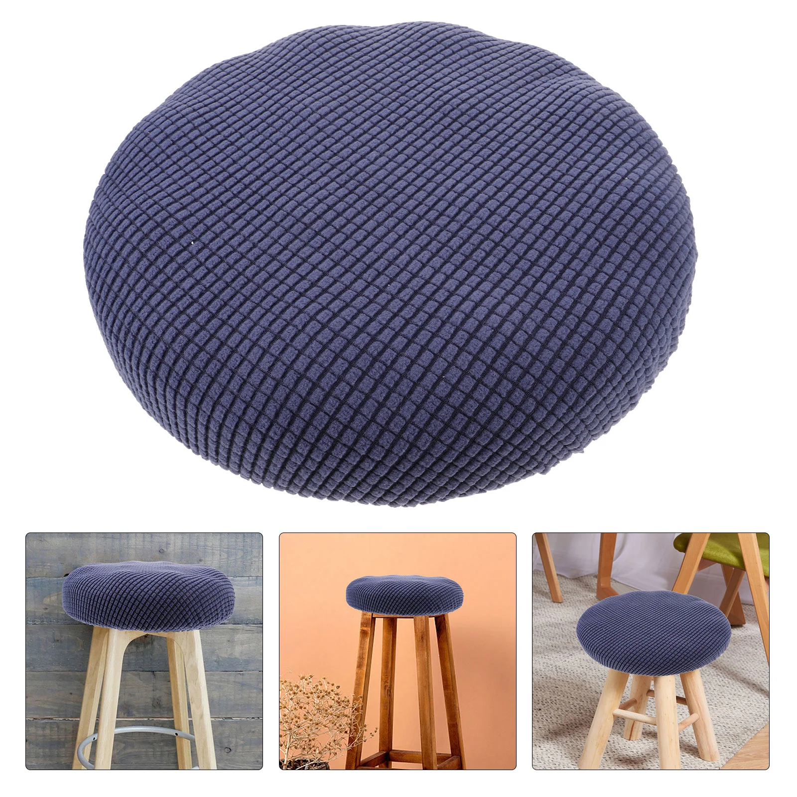 

Decoration Round Stool Cover Dressing Table Polyester Office Chaise Lounge Indoor Dining Chair