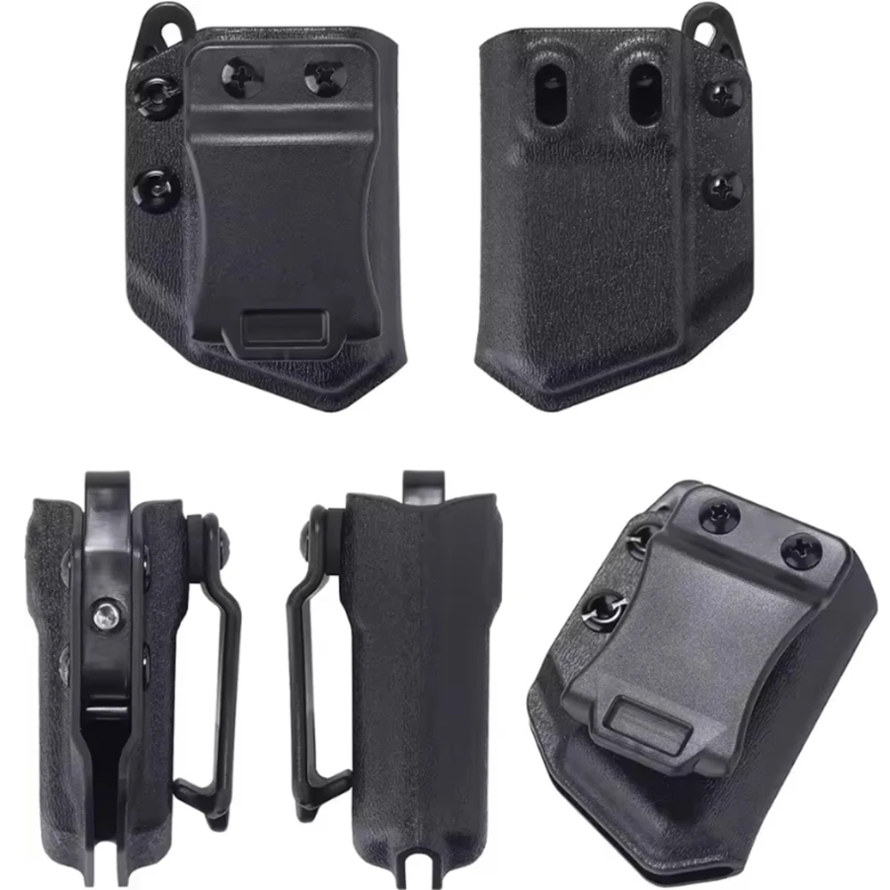 9mm/.40 듀얼 매거진용 IWB/OWB 전술 매거진 홀스터, 야외 게임용 조정 가능한 플랫 EDC 캐리어 홀더