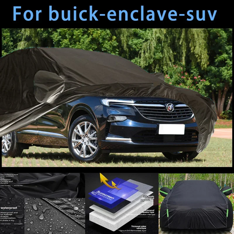 

For buick-enclave-suv Outdoor Protection Full Car Covers Snow Cover Sunshade Waterproof Dustproof Exterior Car accessories