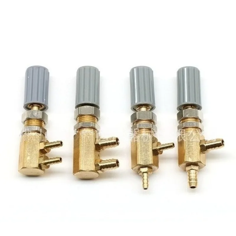 Lab Material Copper Valve Body F Type Water Regulating Valve T-shaped Water Regulating Valve 3mm5mm Nozzle Fine Adjustment s