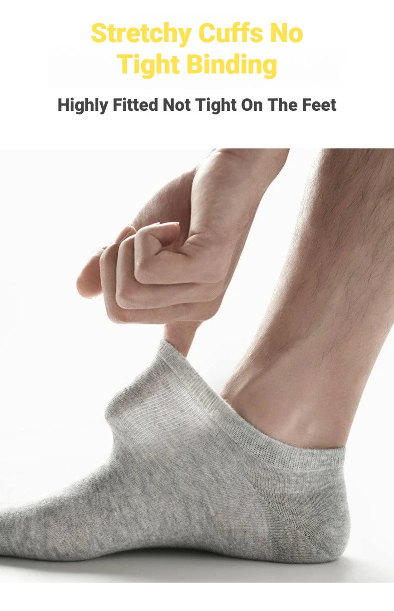 Herren-Bootssocken, die kaum sichtbar sind, dünne, atmungsaktive Socken für den Sommer, hochwertige, schwarze, kurze Socken für Studenten, ideal für den täglichen Gebrauch. – Detail 3