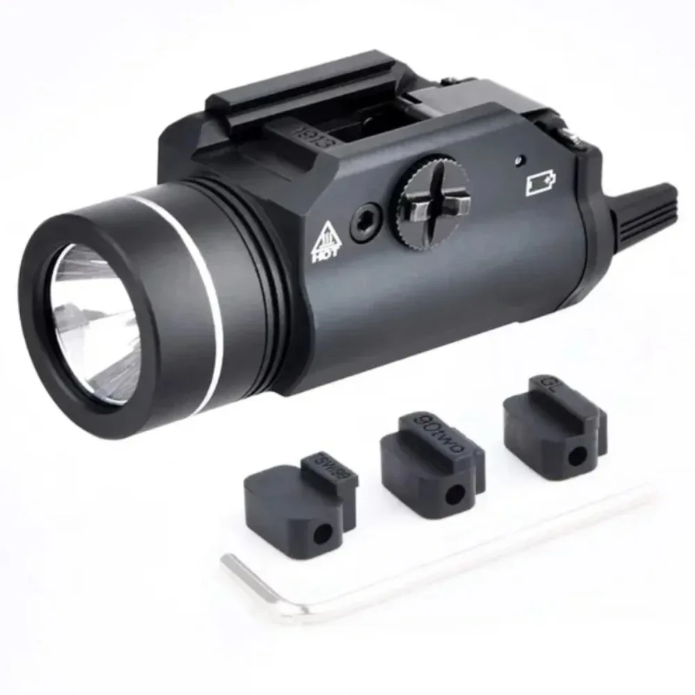 Flshlight tactique 800 lumens avec clés de localisation sur Rail, accessoires pour pistolet sur Rail de 20mm, lumière pour fusil Airsoft, chasse en plein air