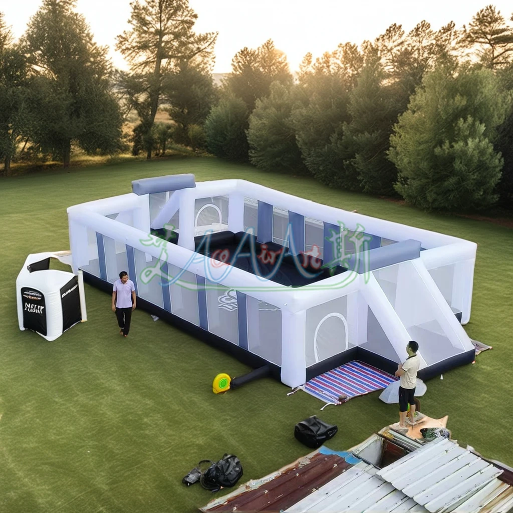 

Sports Inflatable Arena Custom Inflatable Soccer Field With Cover Inflatable Football Pitch Football Court Arena