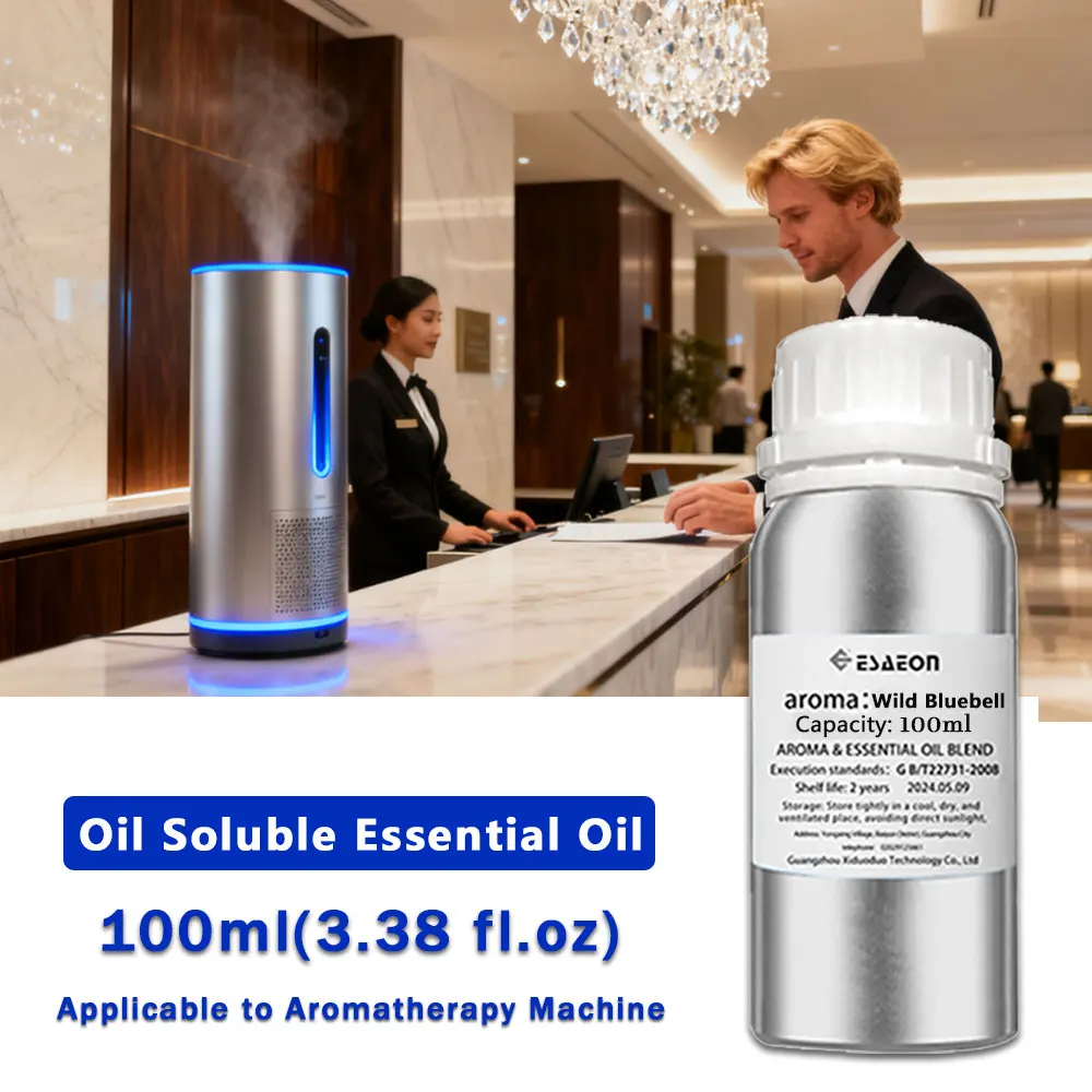 ESAEON 100ml(3.38 fl.oz) Wild Bluebell Cedar Essential Oil For Reed Diffuser & Fireless Aromatherapy & Waterless Aroma Diffusers