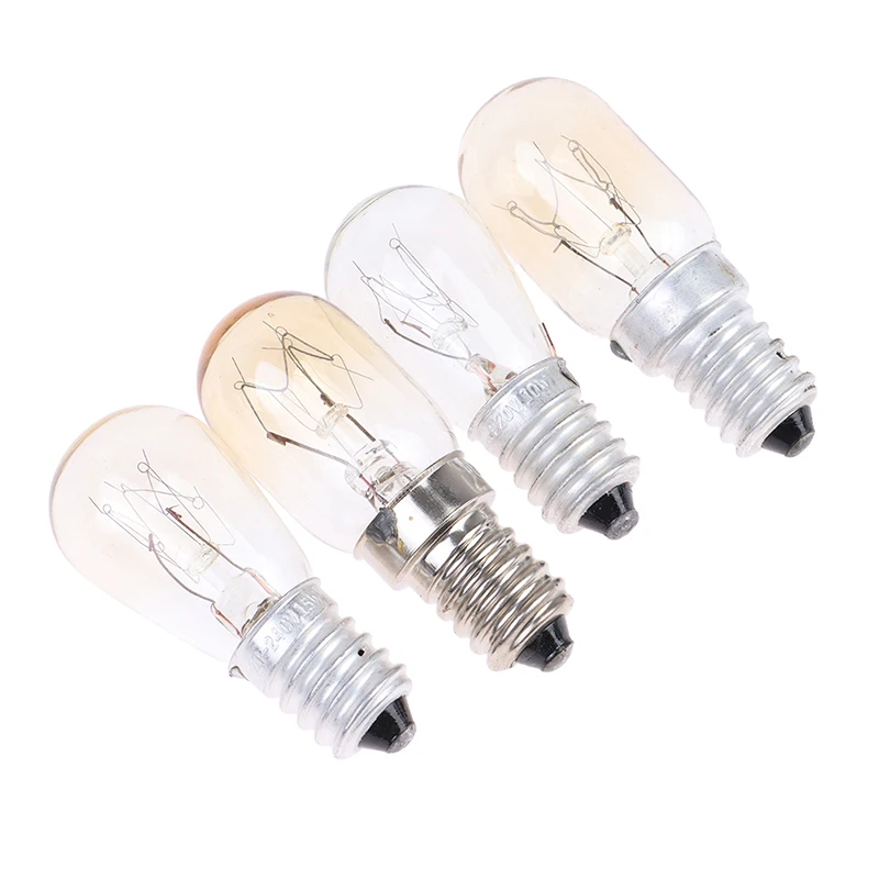 1Pc 10/15/20/25W E14 lampadina da forno forno alogeno lampada da frigorifero resistente alle alte Temperature asciugatrice sicura lampadina a microonde