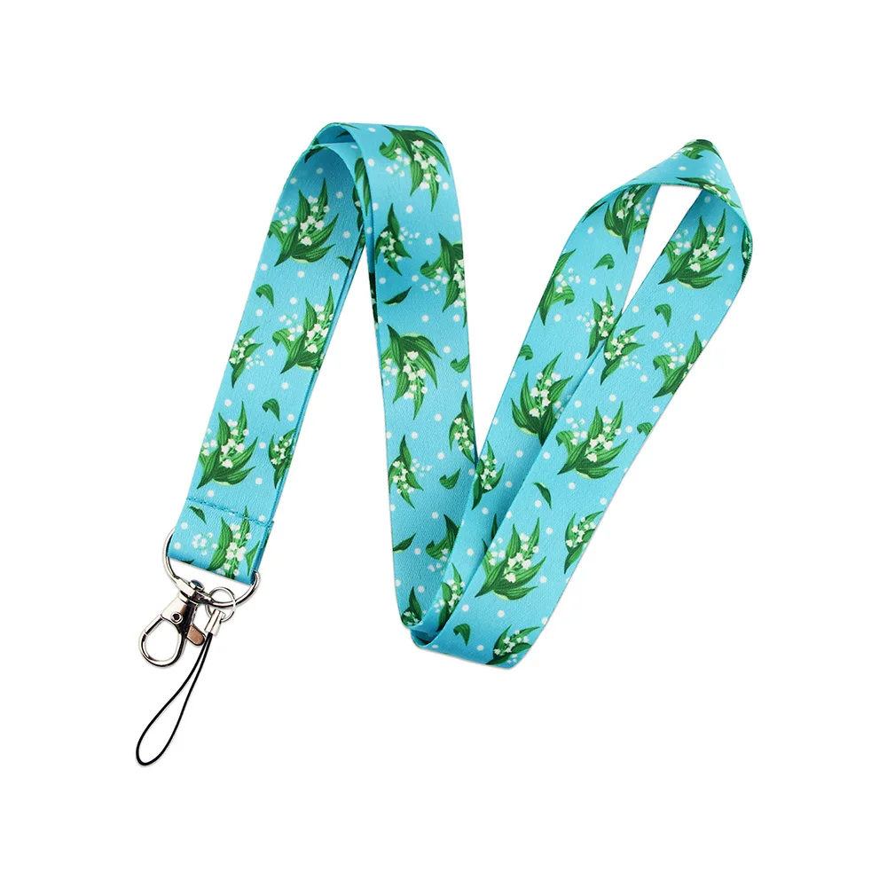 Imagem -04 - Cinta de Pescoço para id Tag Badge Holder Frutas Flores Impressões Celular Case Lanyard Working Permit Pass Work Card