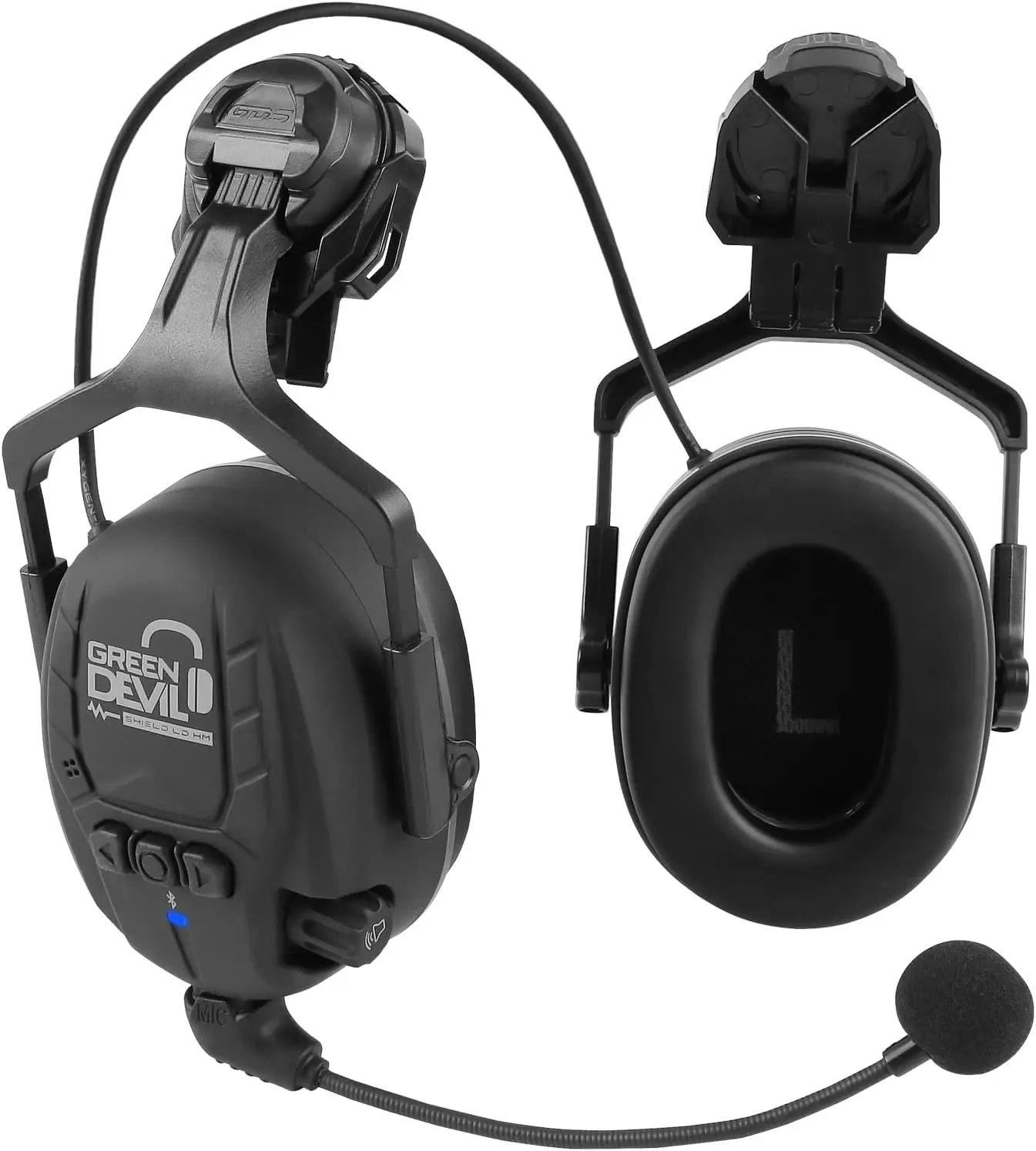 

Bluetooth Hearing Protection Ear Muffs for Safety Helmet Mounted Attachment, Noise Cancelling and Wireless Audio