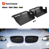 BEVINSEE Paletas de entrada de aire de aluminio para BMW E90 E92 E93 323i 325i 328i 330i 335i 335d 2007-2012, accesorios para automóviles