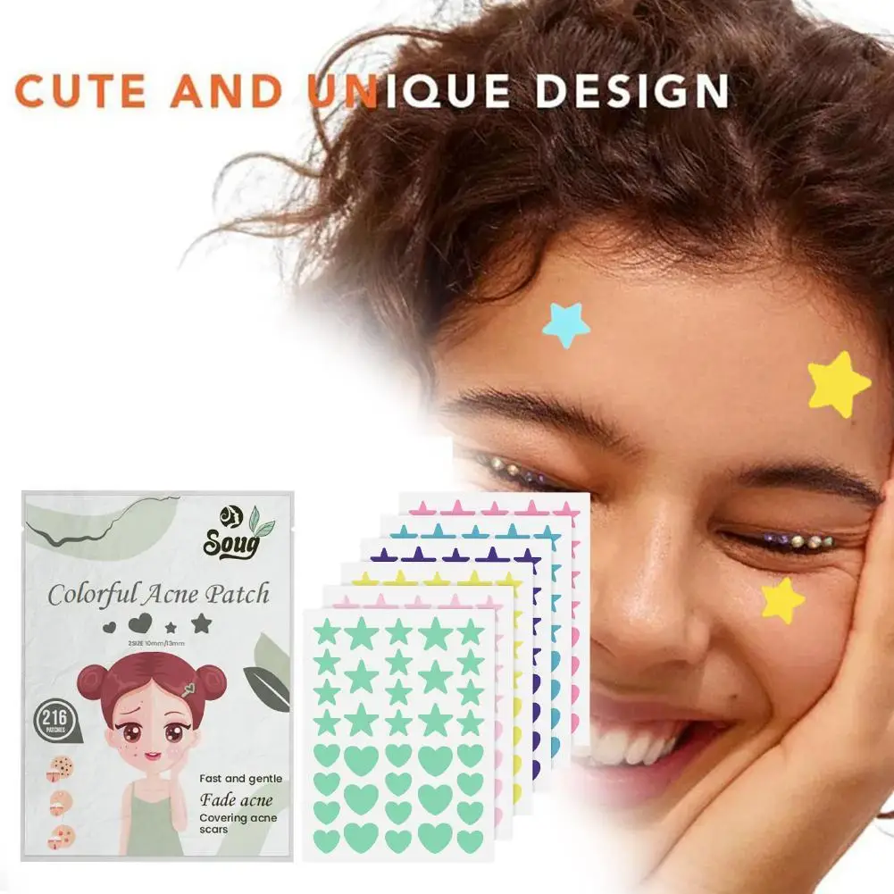 

Star Pimple Patch Acne Colorful Invisible Acne Removal Skin Care Stickers Originality Concealer Face Spot Beauty Makeup Tool