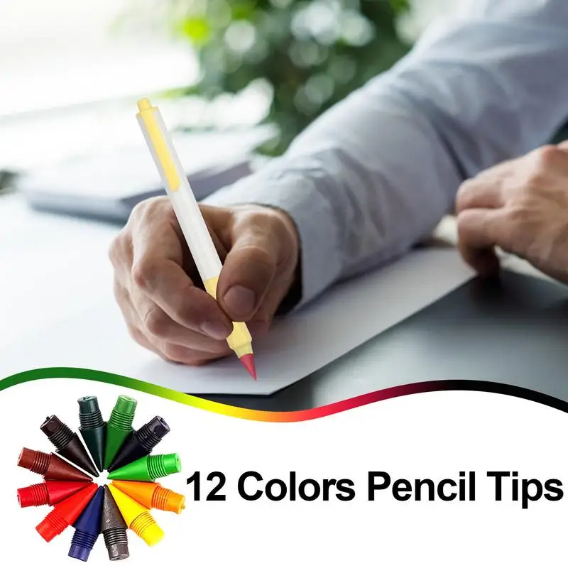 Pencil Nibs Inkless Pencil Tip Everlasting Writing Nibs School Supplies Pencil Inkless Replacement Tip Drawing Tips For Kids