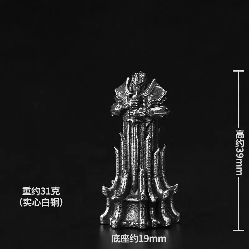 صغيرة خمر النحاس الأبيض النحاس المقدسة مقابل الشر الشطرنج الملك الملكة روك الأسقف فارس البيدق الجندي نموذج الشكل DIY بها بنفسك الديكور