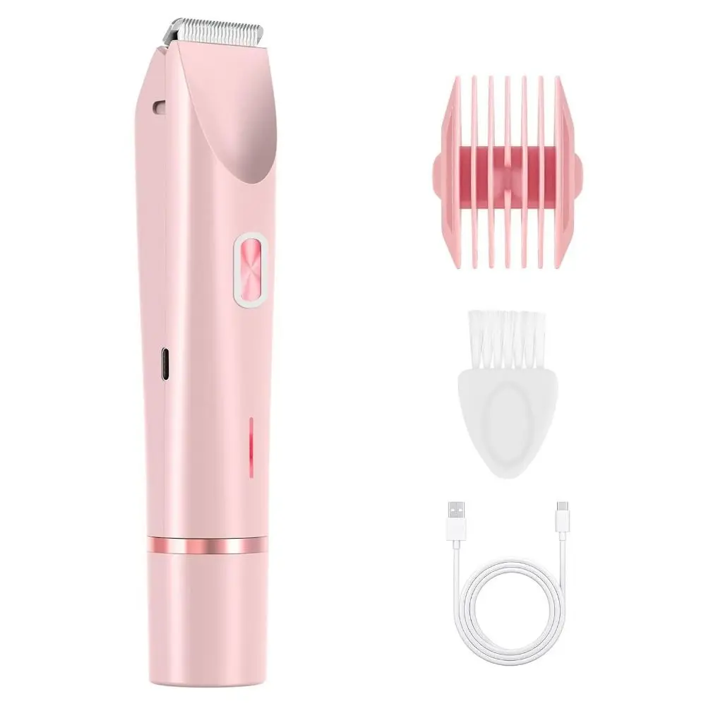 

2 in 1 Electric Hair Remover Painless Detachable Women's Hair Shaver Double-headed Portable Bikini Trimmer Eyebrows