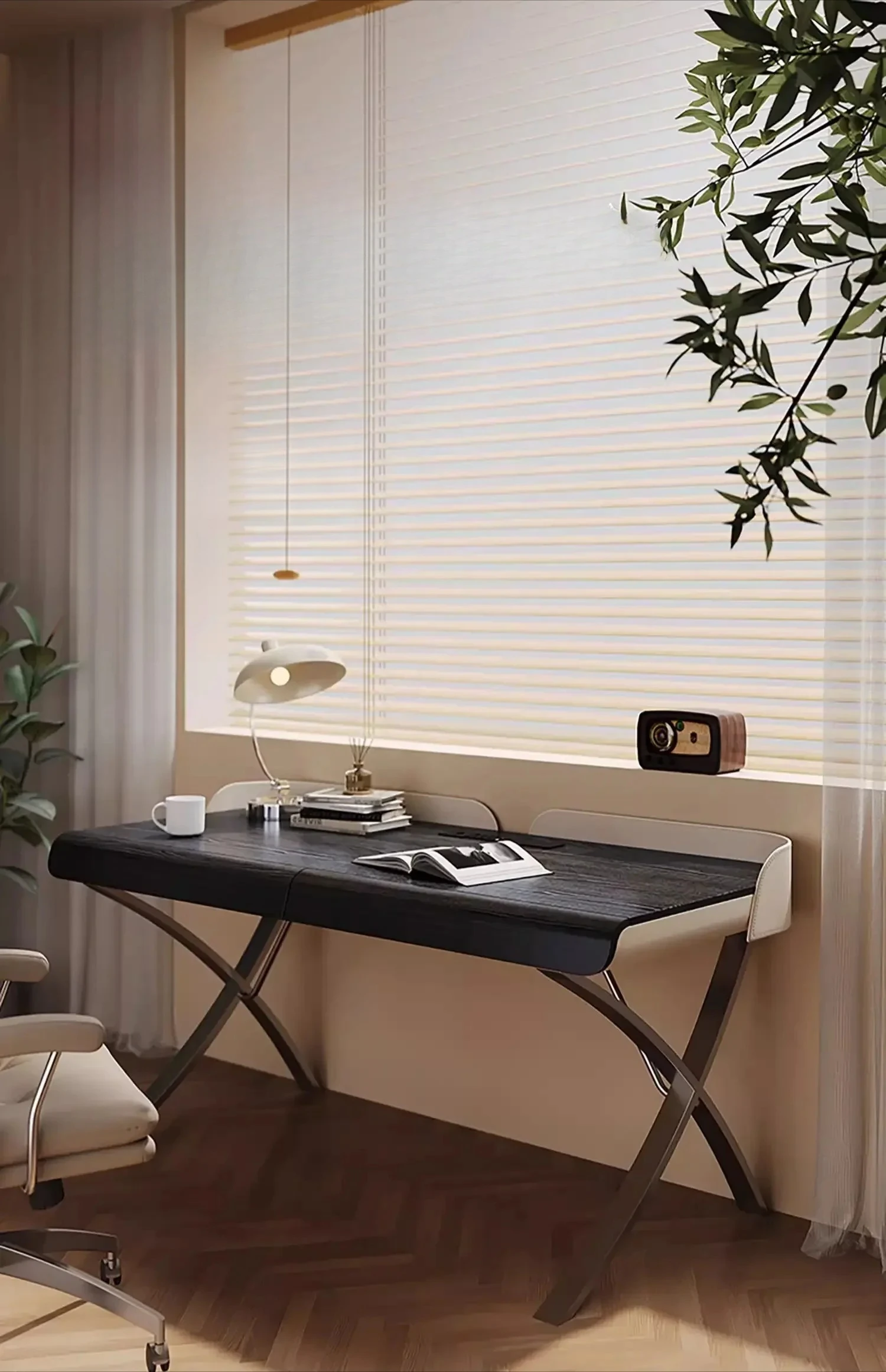 

Desk Light Luxury Modern Designer Office Wabi Sabi Italian Minimalist Study Home Computer Desk