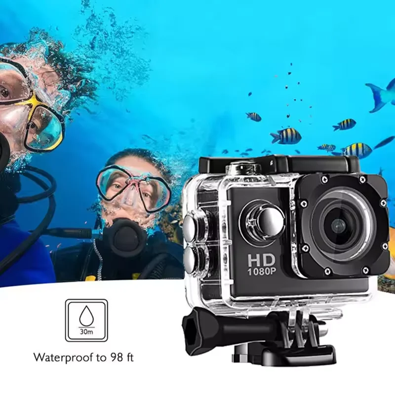 

4K Ultra HD Action Camera 3MP 900mAh Underwater Waterproof Case Outdoor Sports Helmet Video Recording Cameras With 2.0 HD Screen