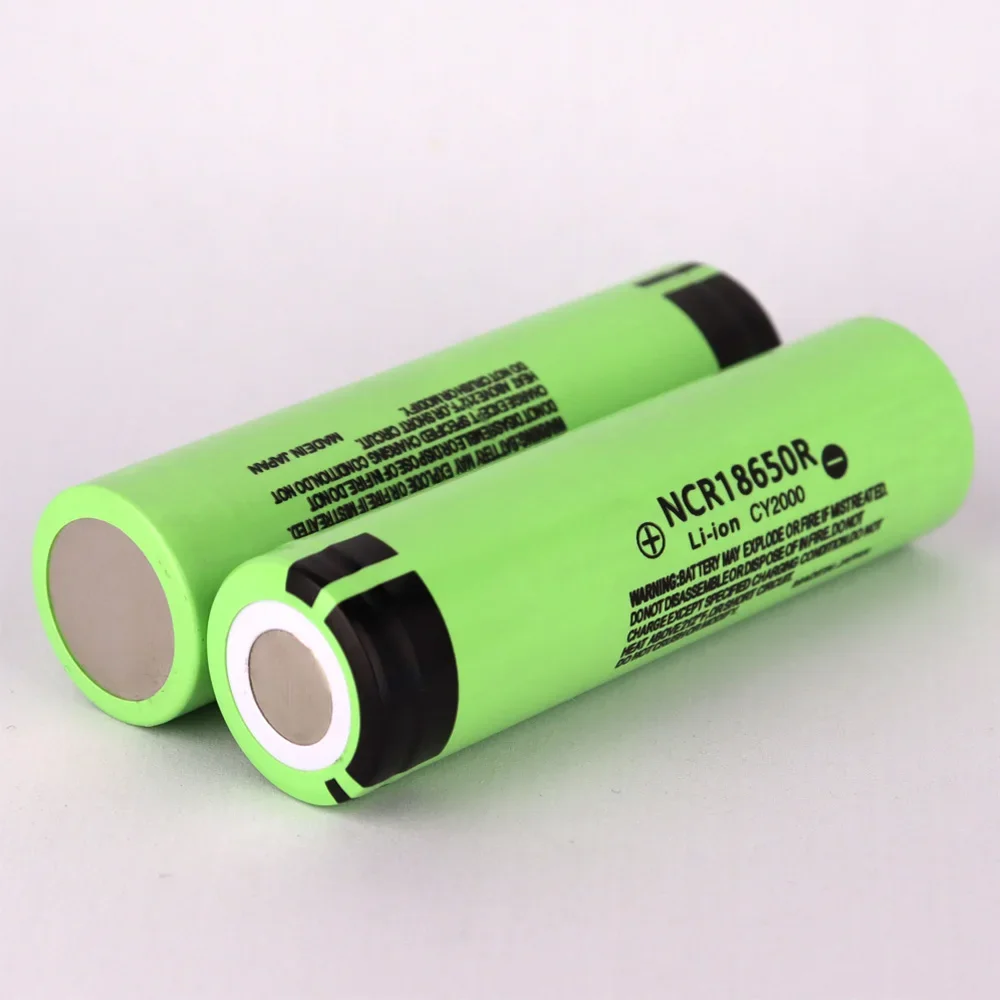 18650 Pin Gốc NCR18650R 3.7V 2000MAh 18650 Lithium Pin Sạc Cho Đèn Pin-Đầu Dẹt