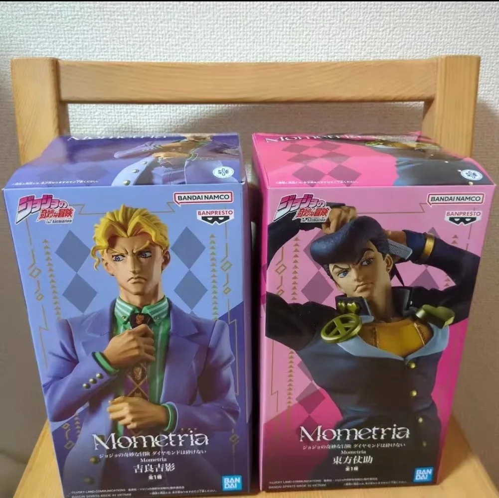 

In Stock Original Bandai Jojo S Bizarre Adventure Higashikata Josuke Anime action figure Model Toys desktop ornament gifts