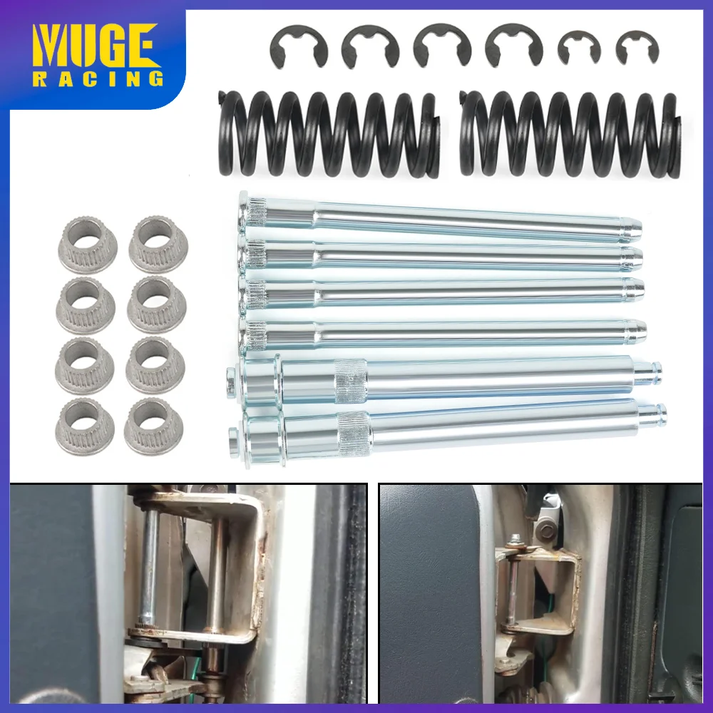 

MUGE-New Front Door Hinge Roller Pin and Bushing Kit With Door Hinge Spring For Chevrolet GMC C1500 C2500 C3500 K1500 EM1061