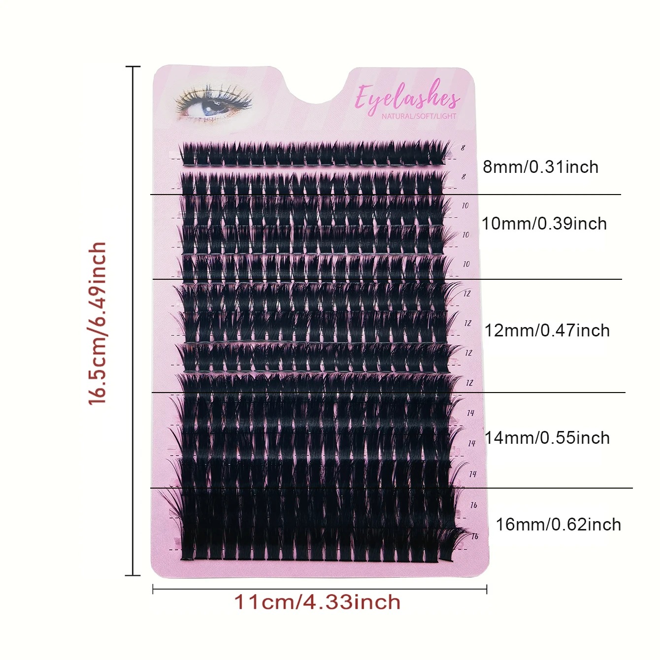 266 مجموعة مزيج من وصلات الرموش الطبيعية مع مجموعات الرموش DH لتعزيز مظهر عينيك بسهولة #2