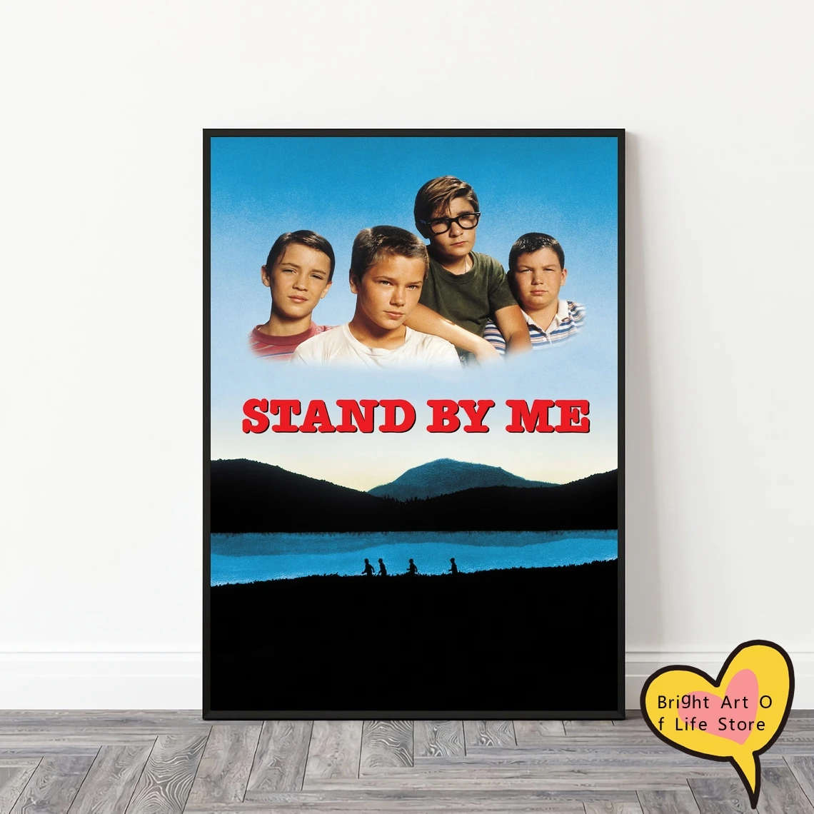 

Stand by Me (1986) Classic Movie Poster Cover Photo Print Canvas Wall Art Home Decor (Unframed)