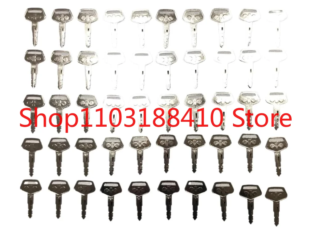 787 Key 50PCS for Excavator Dozer Loader Heavy Equipment TR261434 PC120/210/220/300/350/360/400/450-7-8 PC200-3/5/6/7/8
