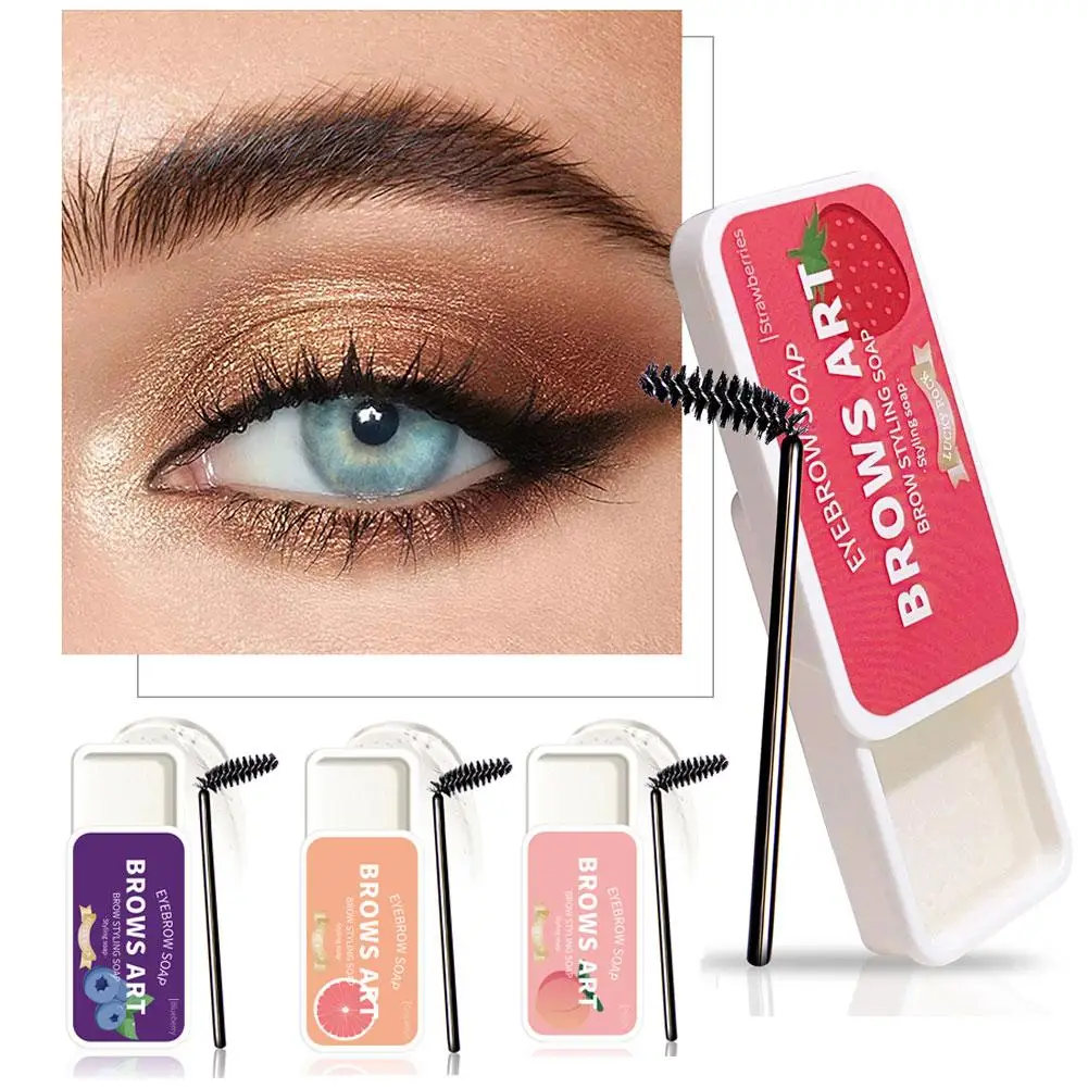 Gel para cejas de larga duración, cera esculpida, jabón impermeable, estilo de cejas, pluma salvaje, fácil maquillaje, G8O4, 1 unidad